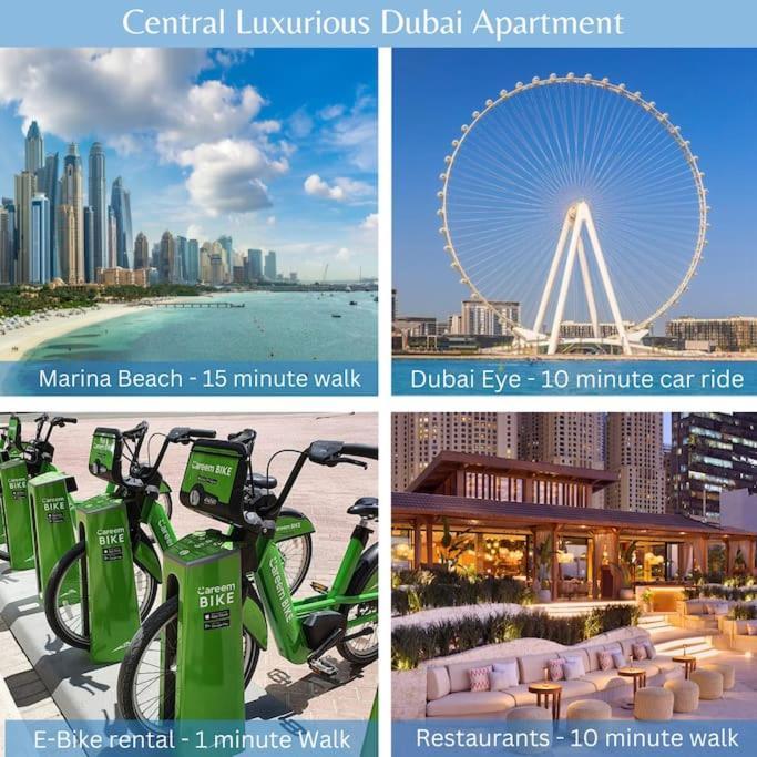 Marina View With Pool, Gym, Tennis Court, 5 Mins To Beach 두바이 외부 사진