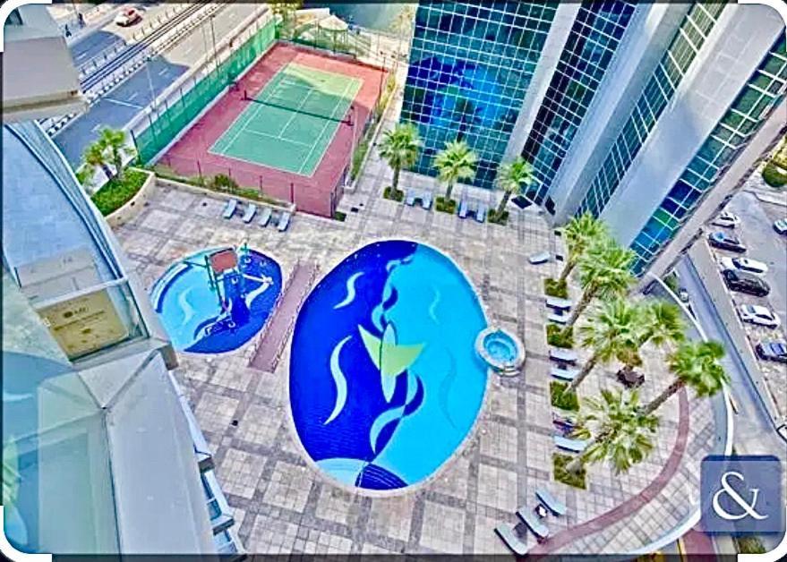 Marina View With Pool, Gym, Tennis Court, 5 Mins To Beach 두바이 외부 사진